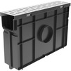 Photo Gidrolica Light Set: Trash box для for plastic drainage channels TB 10.11,5.32, plasticwith grate DG -10.10,8.100 galvanized steel, class A15, DN - 100, 500x116x320 mm [Code number: 080068]