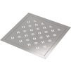 Photo SitaDrain Area frame of stainless steel, eliptical design grating, 450x450 mm [Code number: 25404042]