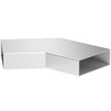 Photo SitaKaskade Flat Bend 45°, stainless steel, pipe section 120x40 mm [Code number: 330406]