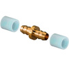Photo Uponor Q&E Connector DR, brass, with two rings, d - 14, d1 - 14 [Code number: 1058659]