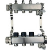 Photo Uponor Usystems Manifold UN with valves steel with union nut, outlets 10x3/4" euroconus [Code number: 1136950]