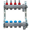 Photo Uponor Usystems Manifold with flow meters, steel, outlets 3x3/4" euroconus [Code number: 1135940]