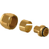 Photo Uponor Usystems Flex-X Adapter clamping, brass, PE-X, d - 16*2,2, d1 - 1/2"female [Code number: 1135970]
