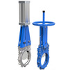 Photo Gate valve slide gate/knife-shaped, PN16, DN - 65, with seal, bidirectional action, with 2-piece housing without "groove", for aggressive environments, connection flange (price on request) [Code number: 11w0132]