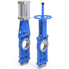 Photo Gate valve knife-shaped/slide gate, PN16, DN - 50, bidirectional action, drive-through type disk, for highly abrasive media, connection flange (price on request) [Code number: 11w0188]