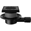 Photo Fachmann Adjustable drain T 090.0 PNsG, DN - 40/50, 150x150 mm, horizontal, with non-freezing trap sael, cast iron grating, cast iron frame [Code number: 04.155]