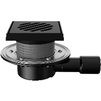Photo Fachmann Adjustable drain T 090.1 PDsG, DN - 40/50, 150x150 mm, horizontal, with "dry" trap sael, cast iron grating, cast iron frame [Code number: 04.168]