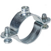 Photo MAYER Steel clamp, d - 25-26, screws M6x12, female thread M6, solid galvanized electroplating 8-10 microns [Code number: 90-0026-90]